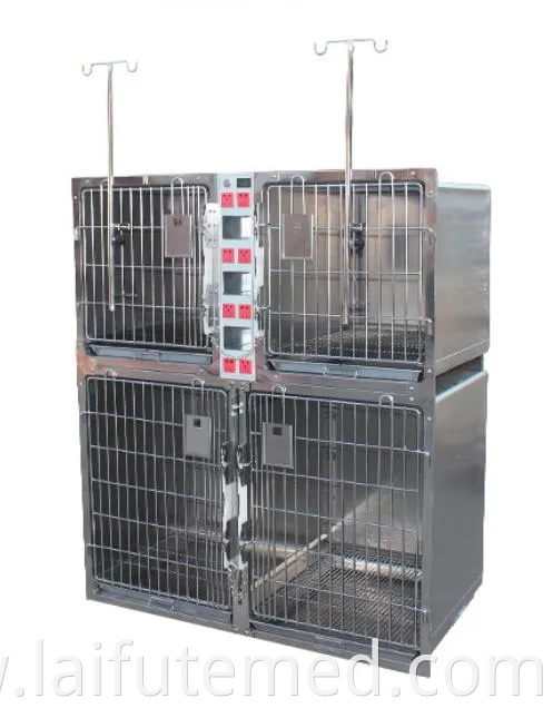 Pjdy-02 Medical Oxygen Chamber Cage Animals Stainless Steel Vet Cages